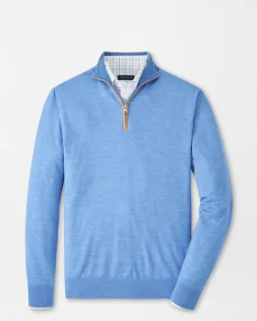 EXCURSIONIST FLEX 1/4 ZIP SWEATER - CASCADE BLUE