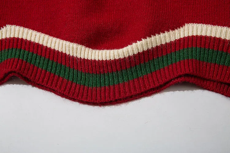 Faire Echo Vintage Christmas lapel sweater