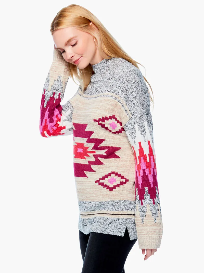 Fall Feelings Sweater in Neutral Multi