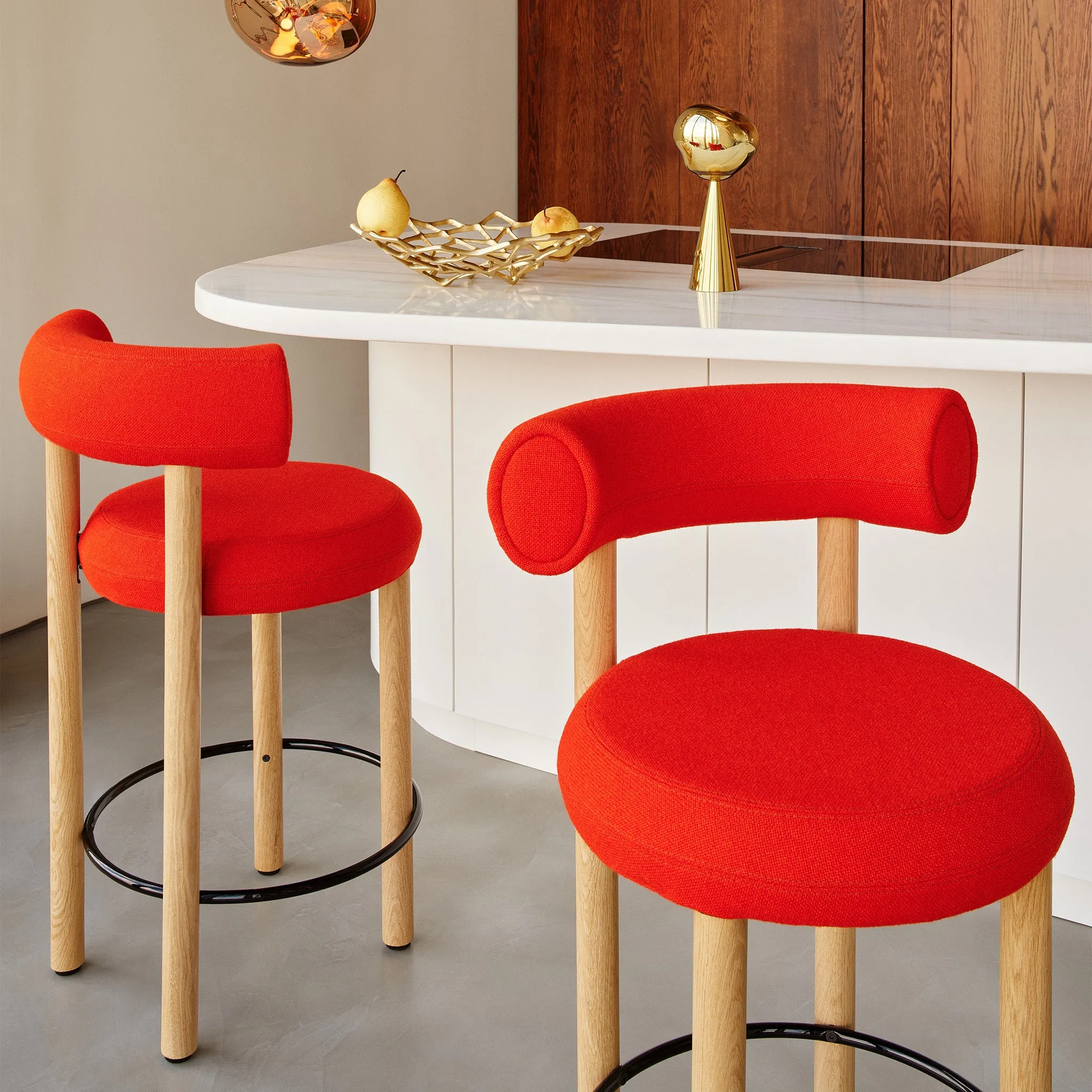 Fat Wood Bar Stool by Tom Dixon