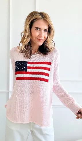 Flag Soft knit- Blush