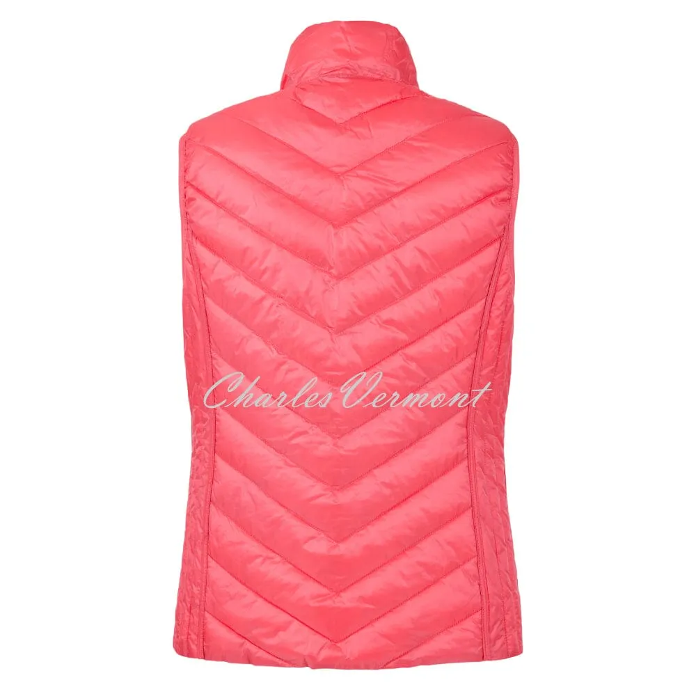 Frandsen Lightly Padded 2-In-1 Reversible Gilet - Style 225-588-6544 (Watermelon Pink / Multi)