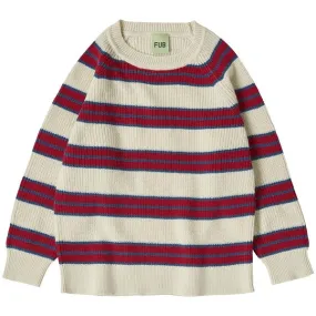 FUB Ecru/Azure Rib Sweater