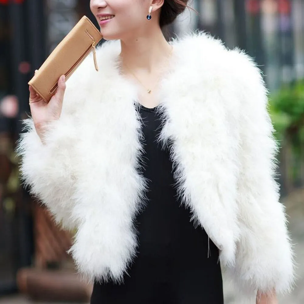 Fur Womens Coat Real Turkey Fur Coat Jacket Overcoat Mulitple Colors Puff NEW Stylish Natural Fur Coat Warmest Fur Coat Fur Story FS12098