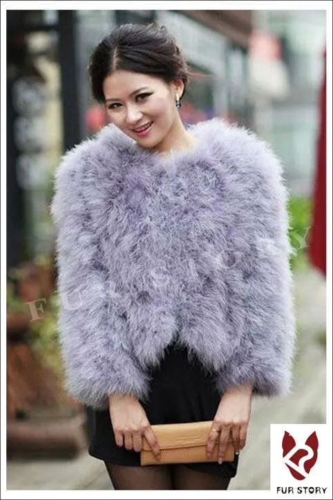 Fur Womens Coat Real Turkey Fur Coat Jacket Overcoat Mulitple Colors Puff NEW Stylish Natural Fur Coat Warmest Fur Coat Fur Story FS12098