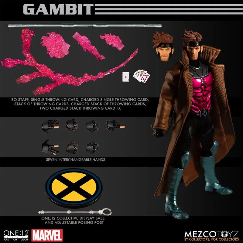 Gambit One:12 Collective action figure by Mezco (X-Men)