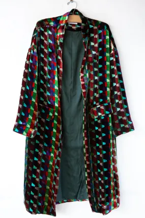 Geo Velvet Coat