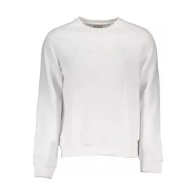 Guess Jeans White Cotton Men Sweater