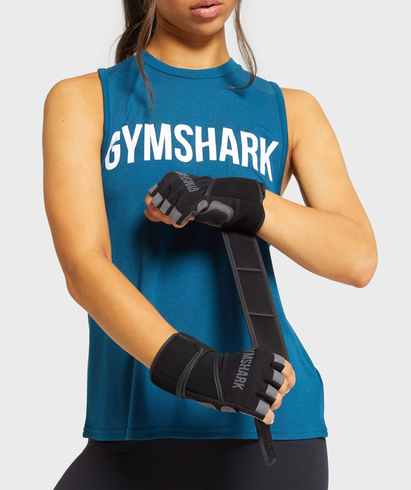 Gymshark Wrap Lifting Gloves - Black