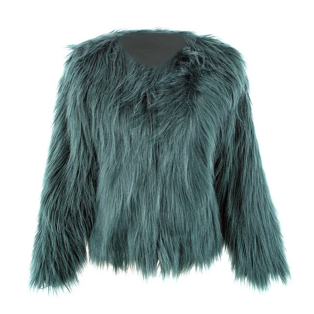 Hair - Like Fur Overcoat