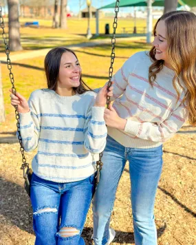 Heather Striped Sweater