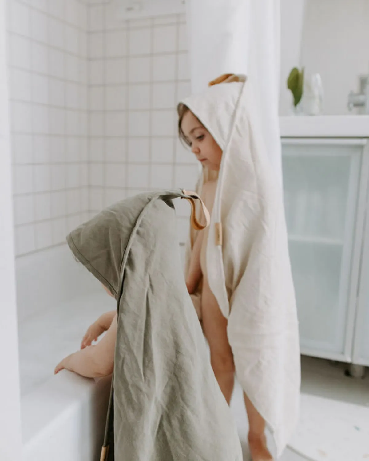 Hooded Towel - Sage