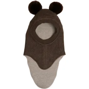 Huttelihut Cotton Big Bear Balaclava Brown