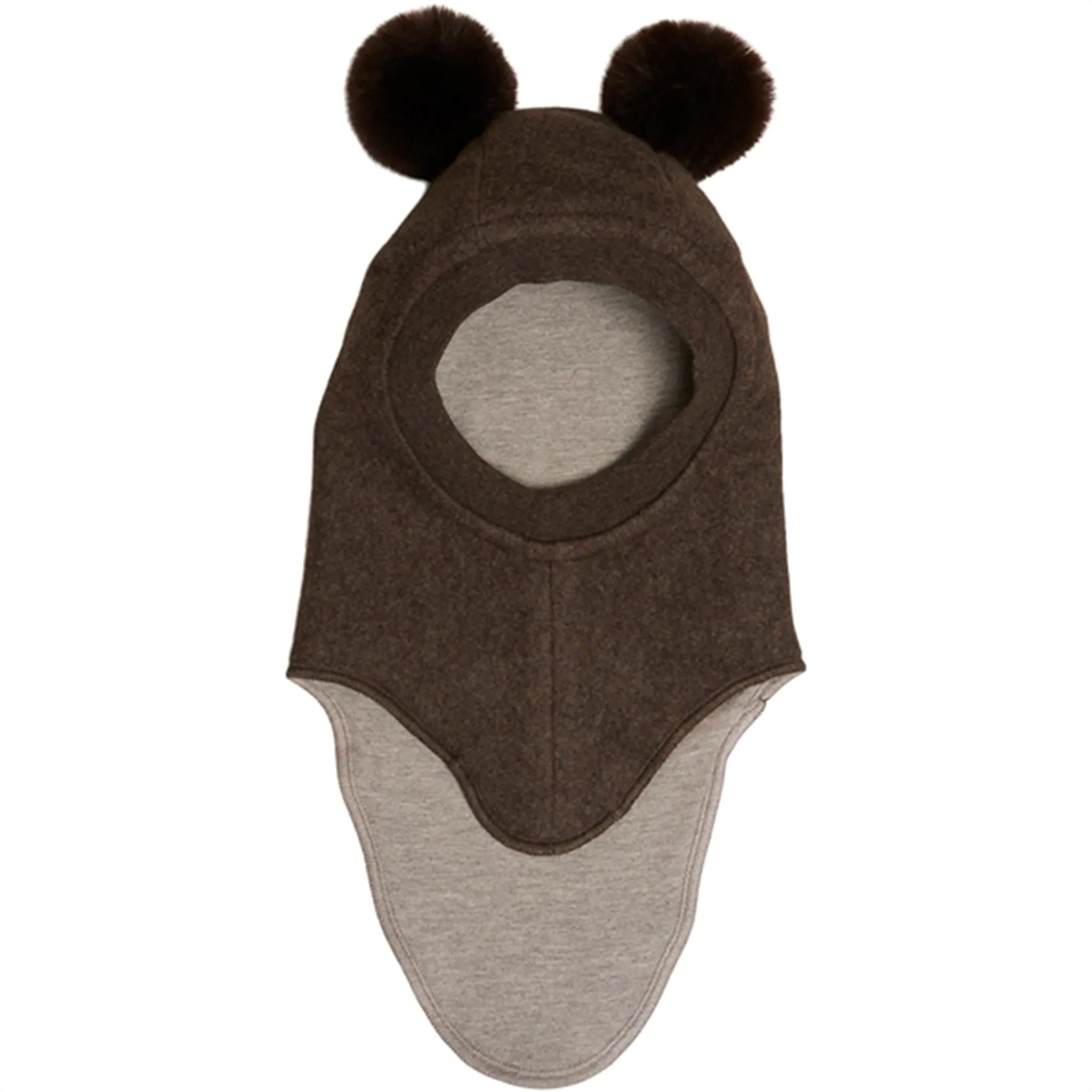 Huttelihut Cotton Big Bear Balaclava Brown