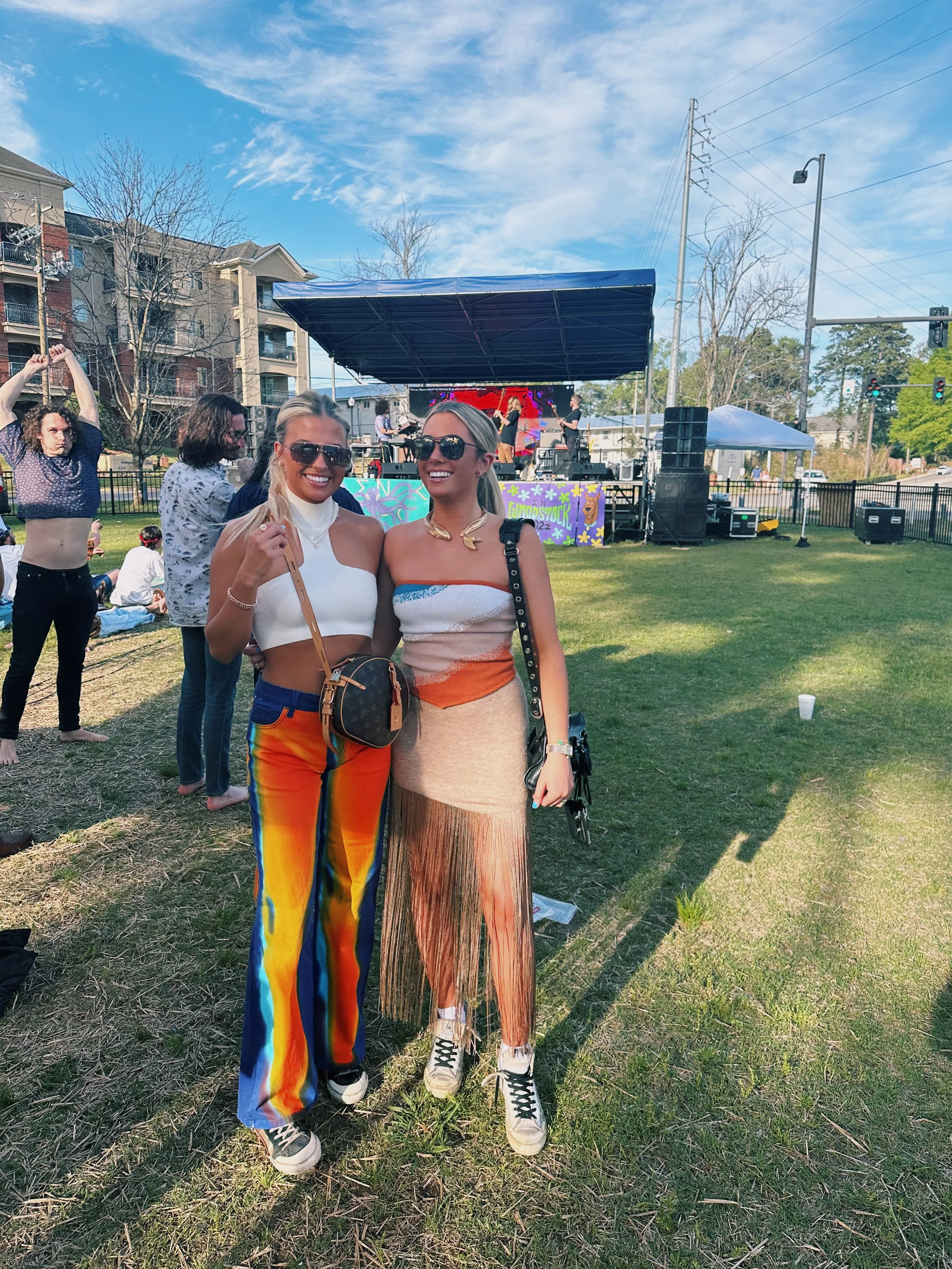 I'm Neutral Tube Top - Orange Multi