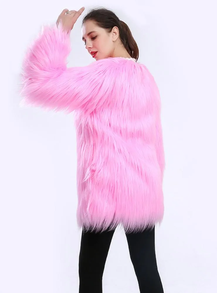 Imitation Fur Coat Long Hair Coat Wool Speed