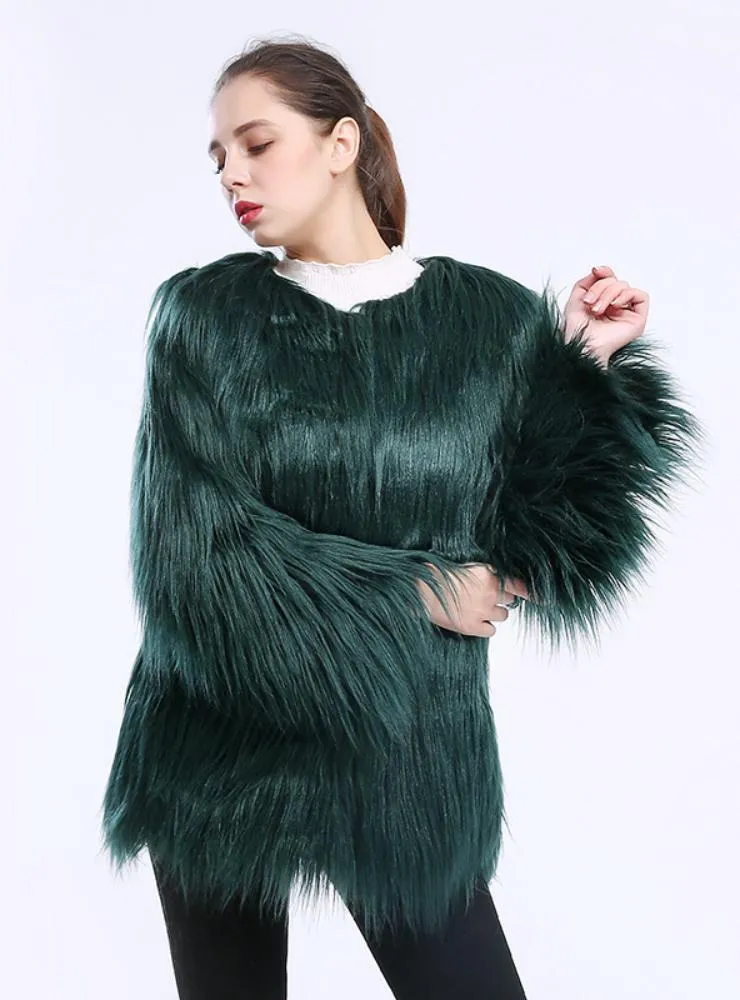 Imitation Fur Coat Long Hair Coat Wool Speed