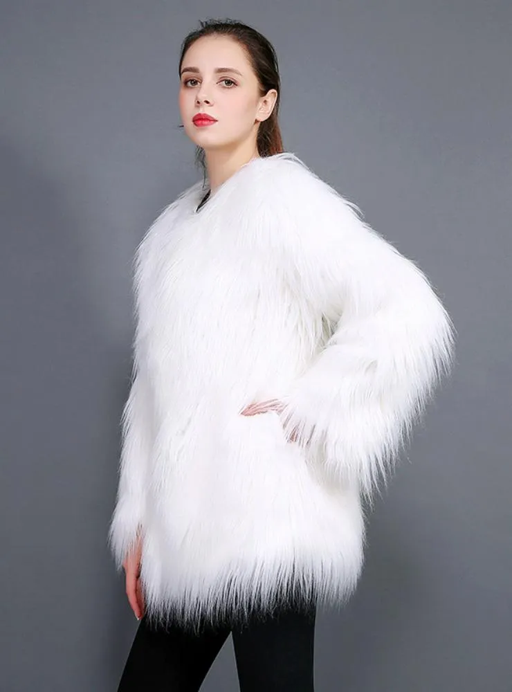 Imitation Fur Coat Long Hair Coat Wool Speed