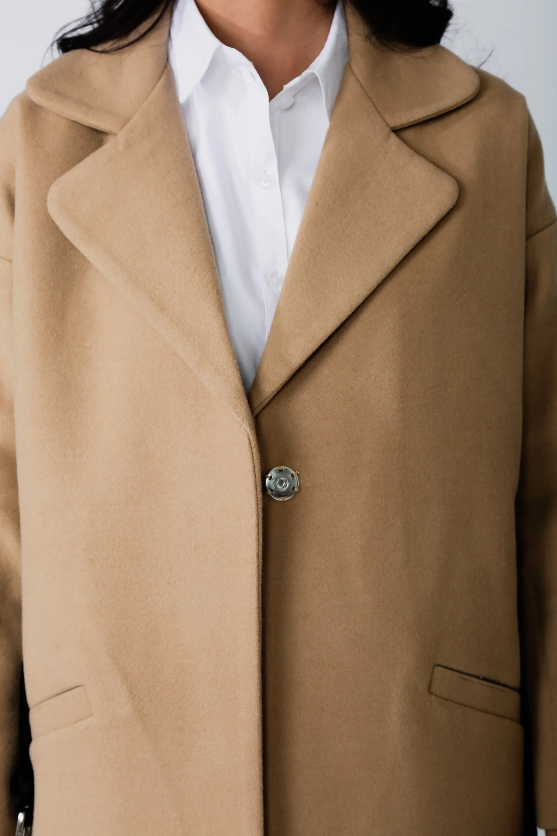 INAS Camel Wool Blend Coat