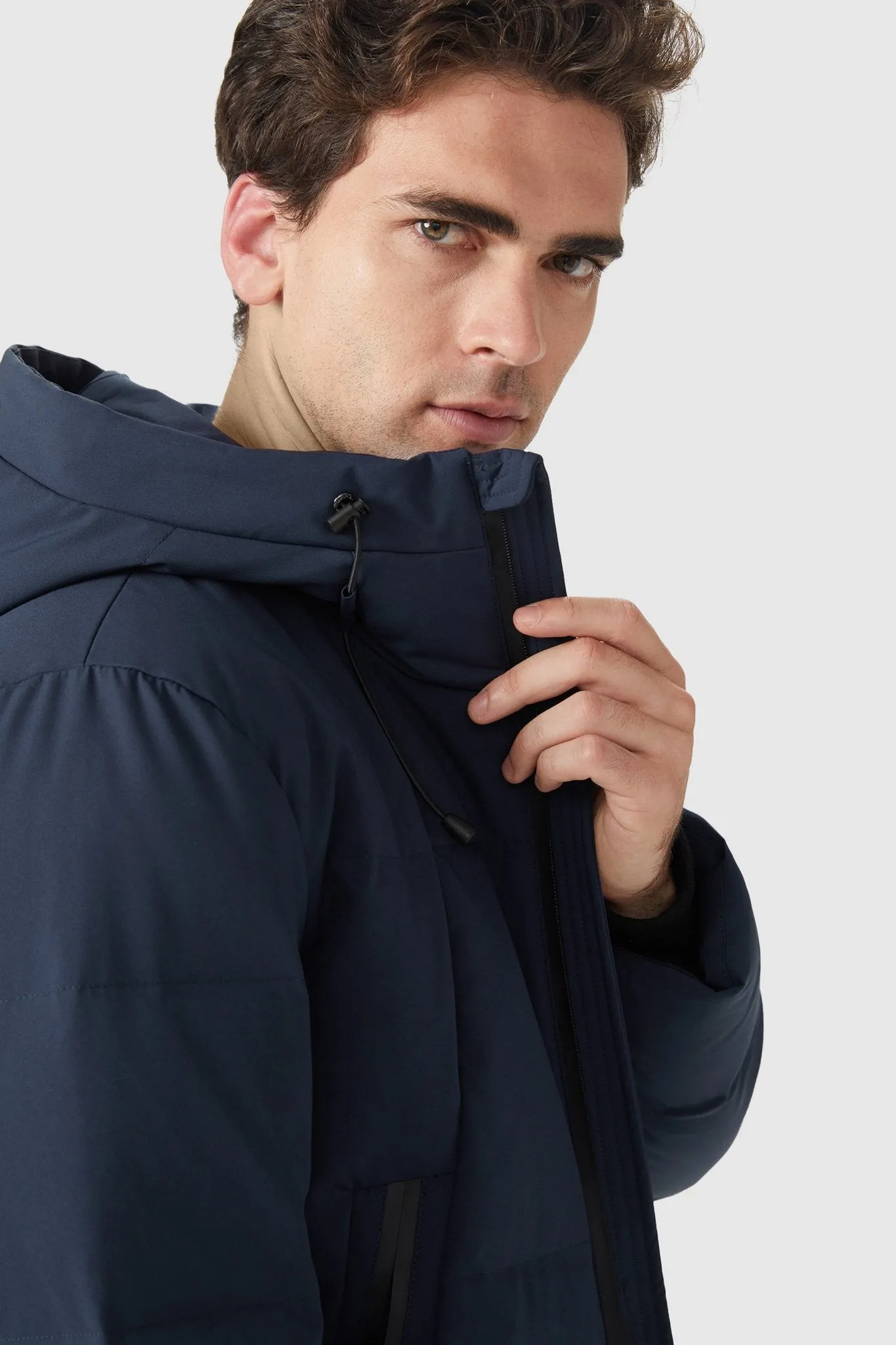 Insulated Warm Hooded Puffer Down Jacket