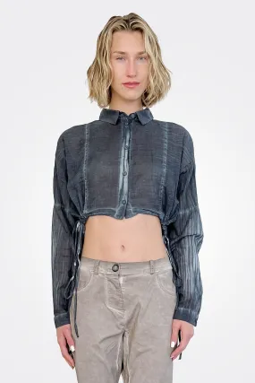 Issa Crop Shirt - Denim Old Dye