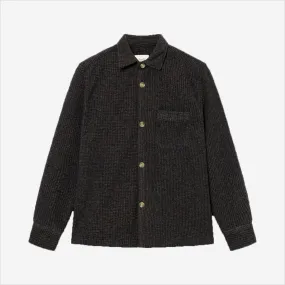 Ivy Wool Overshirt - Navy Check