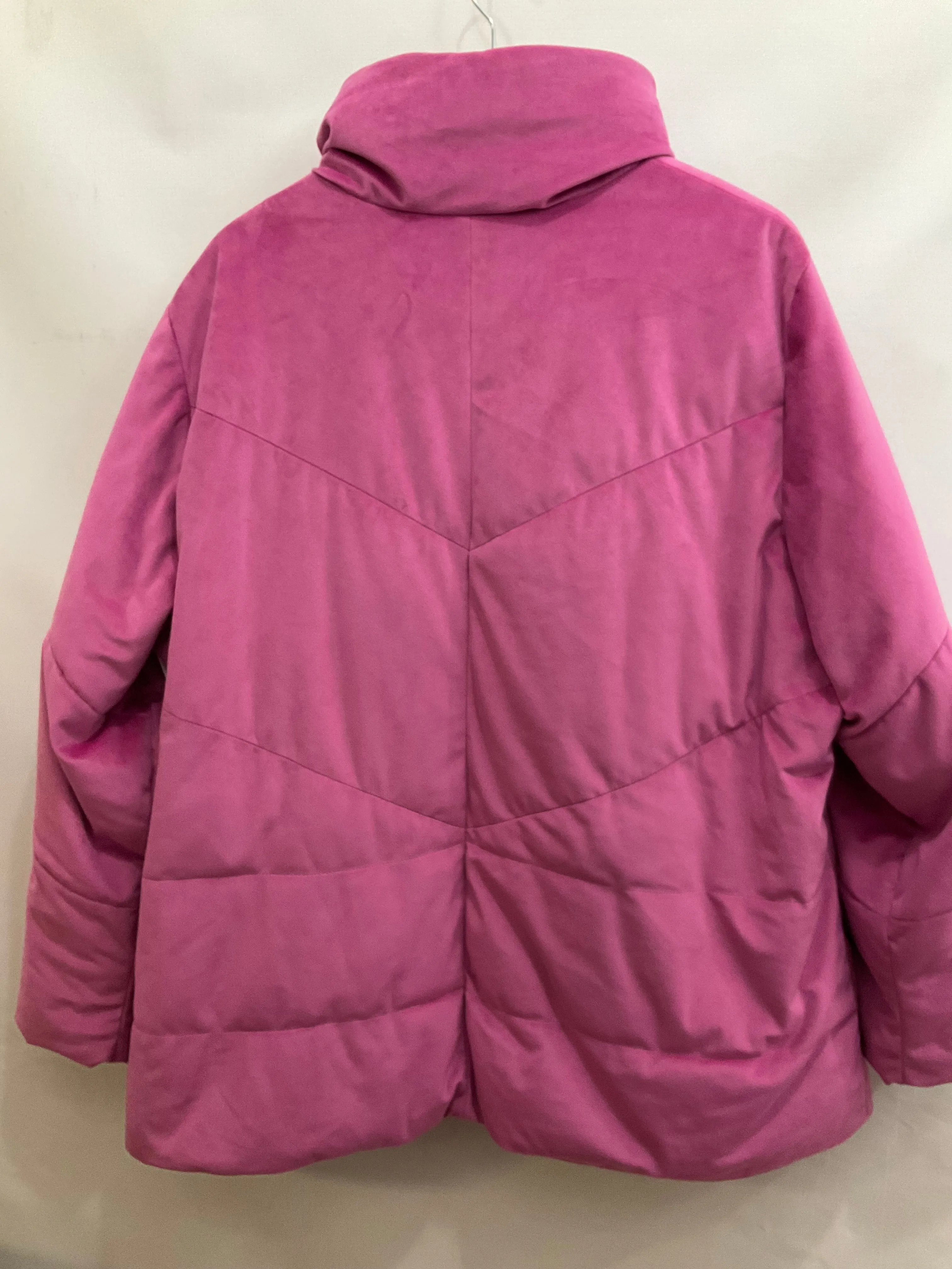 Jacket Puffer & Quilted By Cmb In Pink, Size: 16