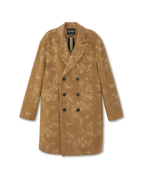 Jacquard Peak Lapel Coat