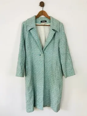 Jean Muir Women's Tweed Overcoat | UK12 | Blue