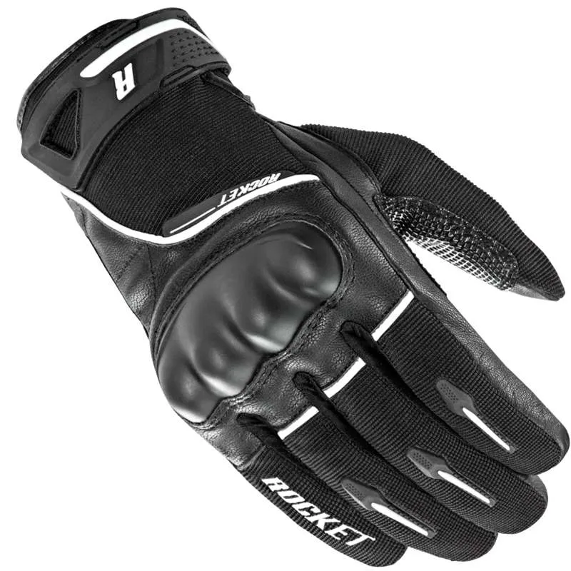 Joe Rocket Supermoto Mens Hybrid Gloves Black/White