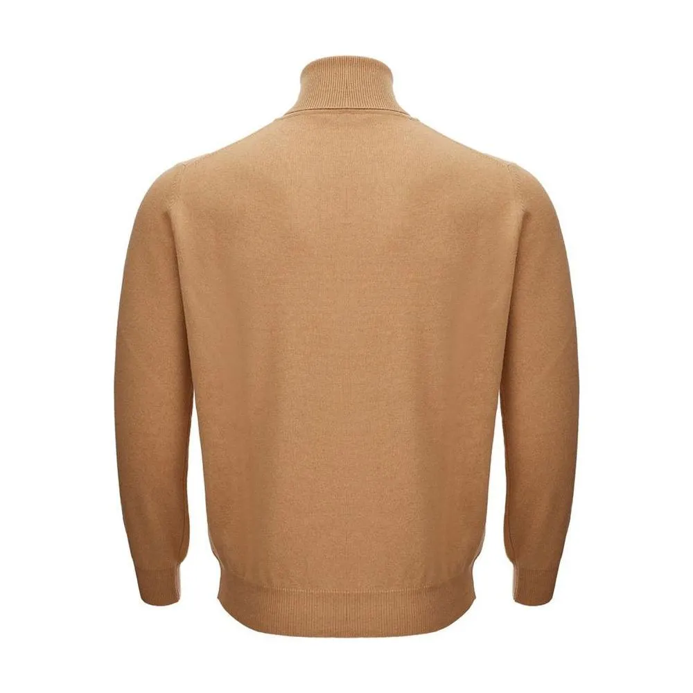 KANGRA Elegant Woolen Brown Sweater for Men