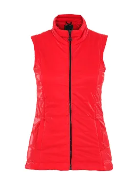 Liquid Velvet Puffer Vest by Dolcezza