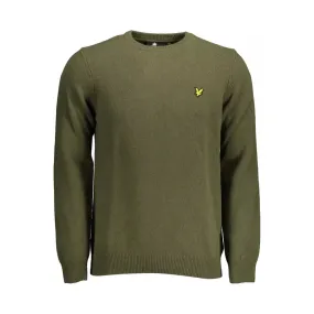 Lyle & Scott Green Wool Men Sweater