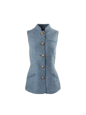 Madeline Gilet - Denim Herringbone