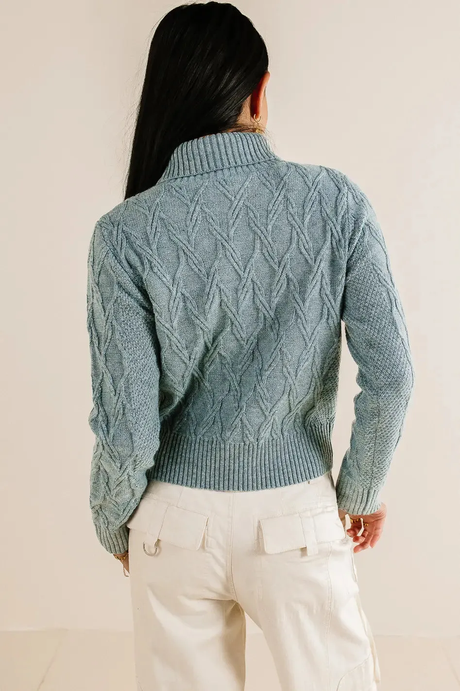 Maeve Turtleneck Sweater in Blue - FINAL SALE