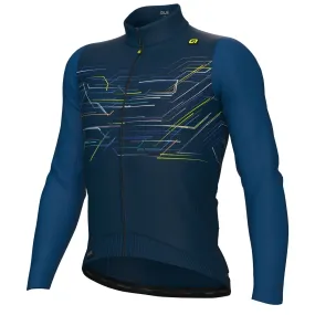 Maglia maniche lunghe Ale PR-E Megabyte - Blu