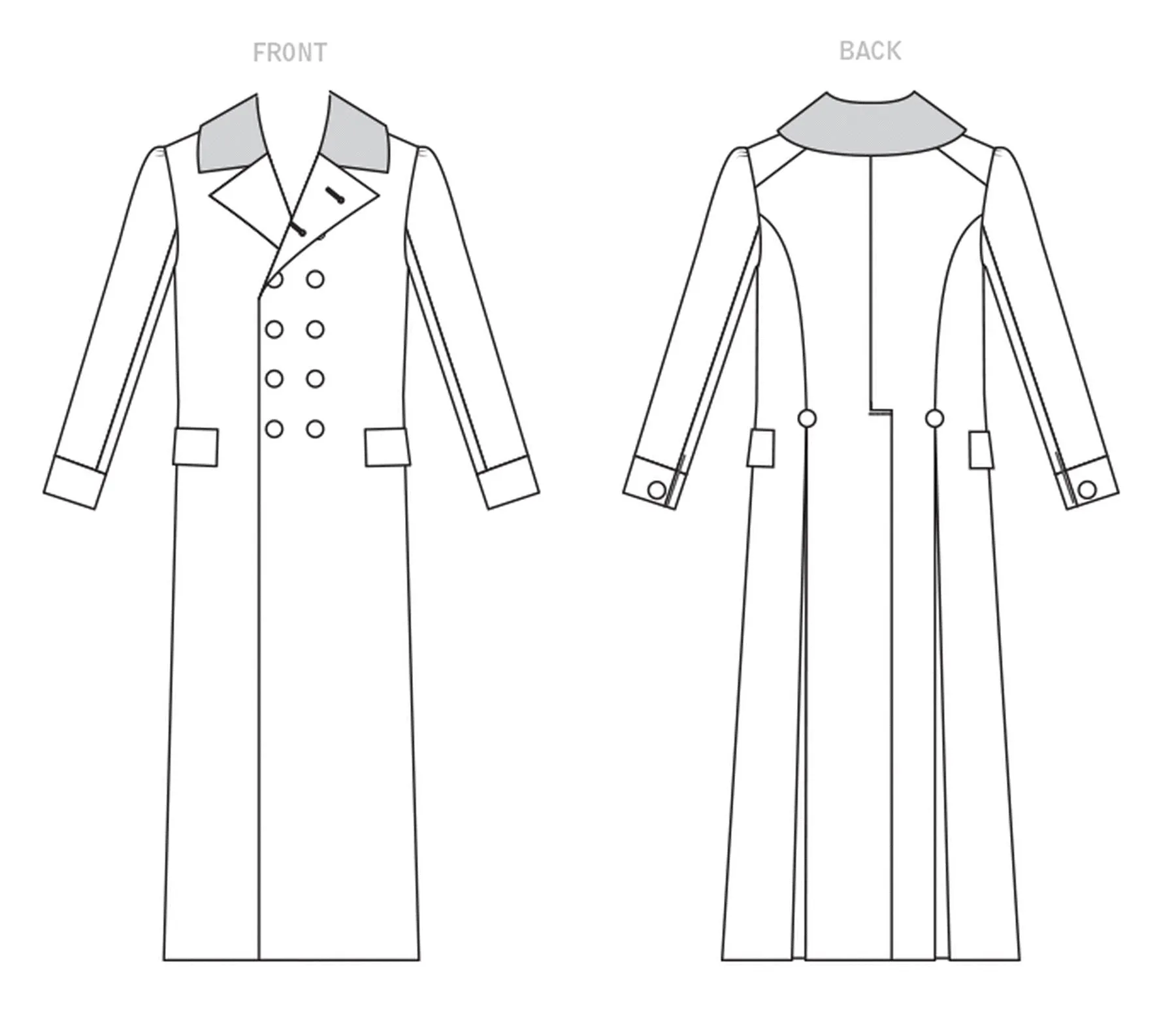 McCall's Pattern M8137 Men's Coat - Georgian / Victorian