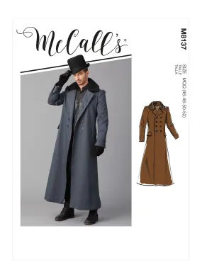 McCall's Pattern M8137 Men's Coat - Georgian / Victorian