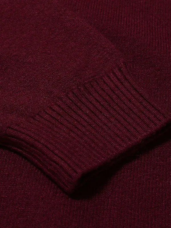 Men's Basic Solid Turtleneck Sweater