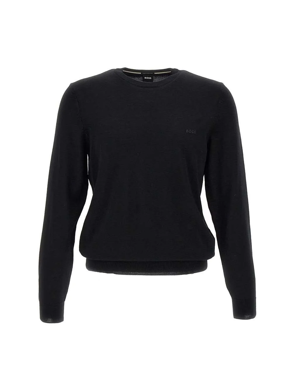 Men's Black Virgin Wool Sweater