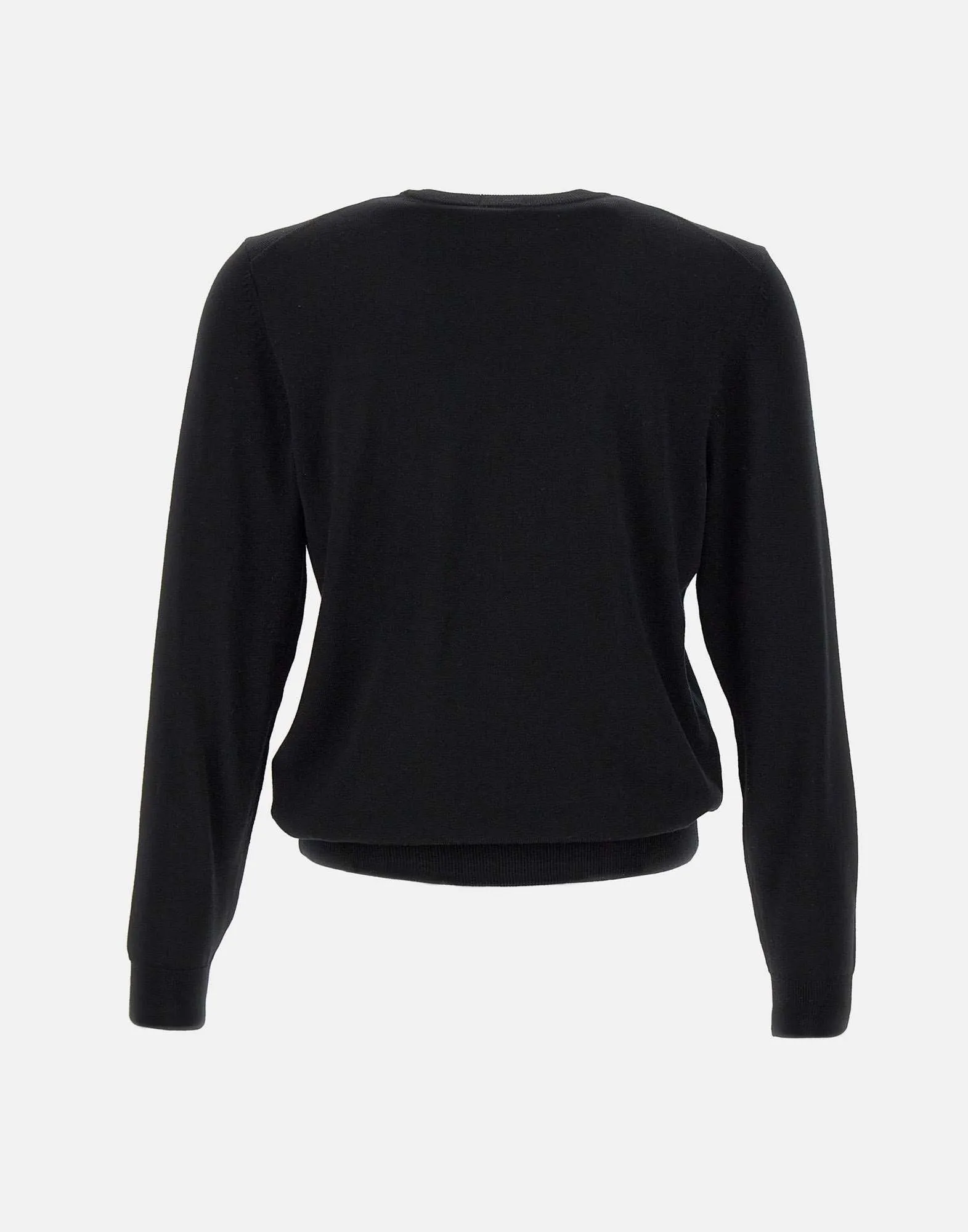 Men's Black Virgin Wool Sweater