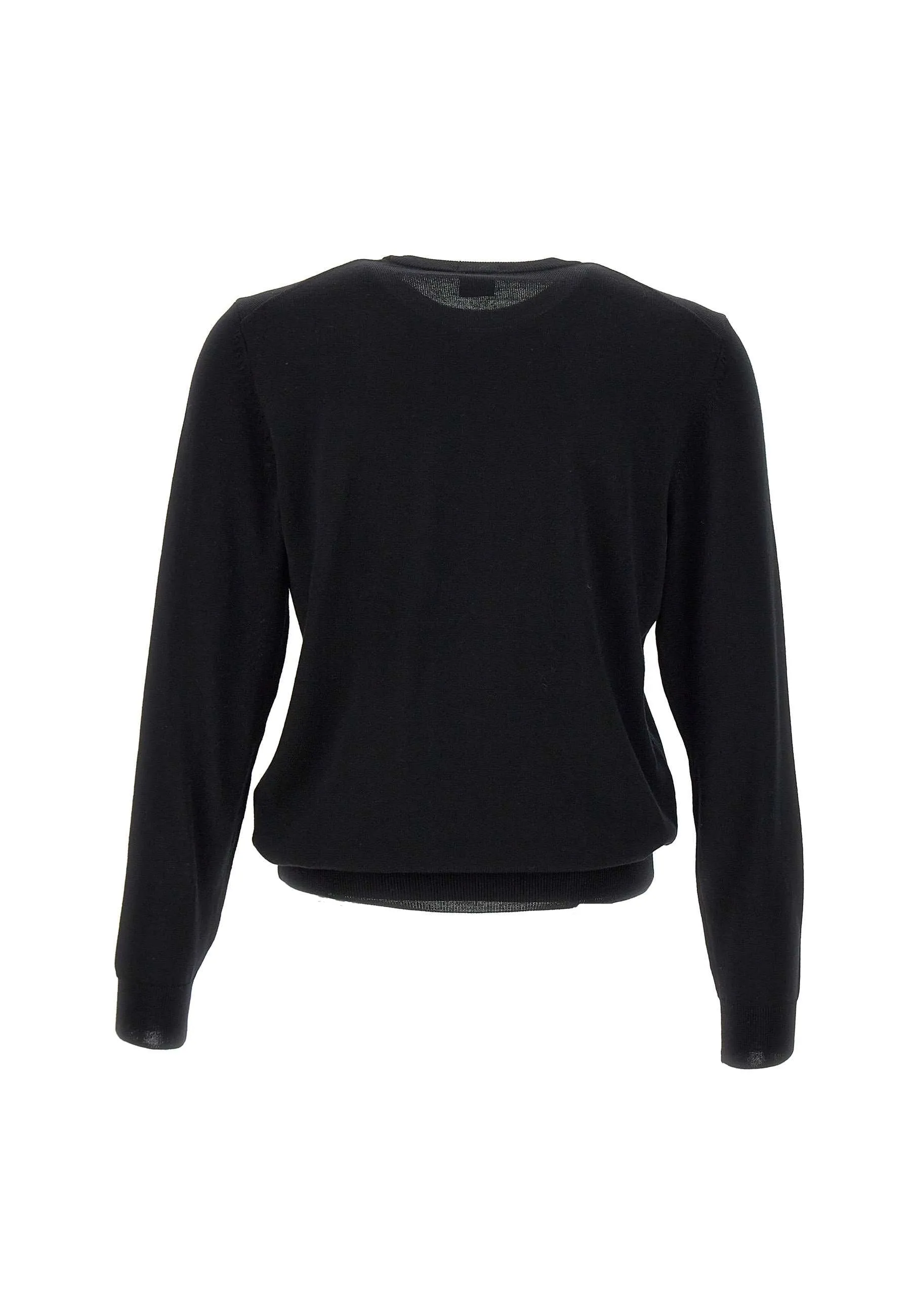 Men's Black Virgin Wool Sweater