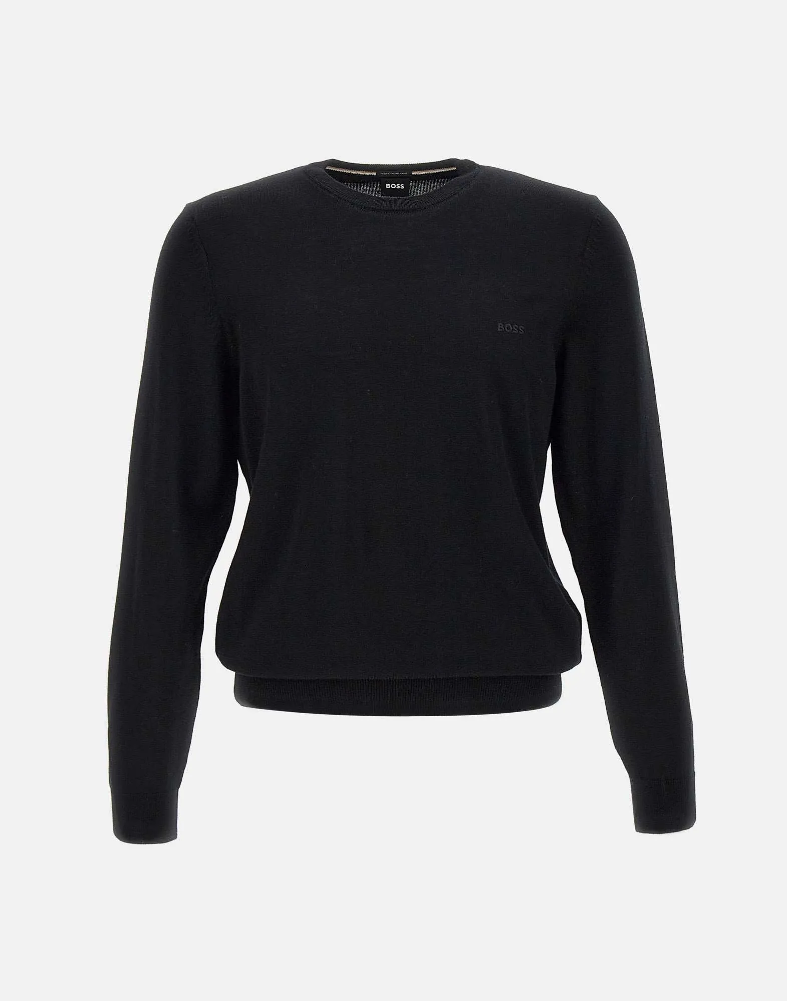 Men's Black Virgin Wool Sweater