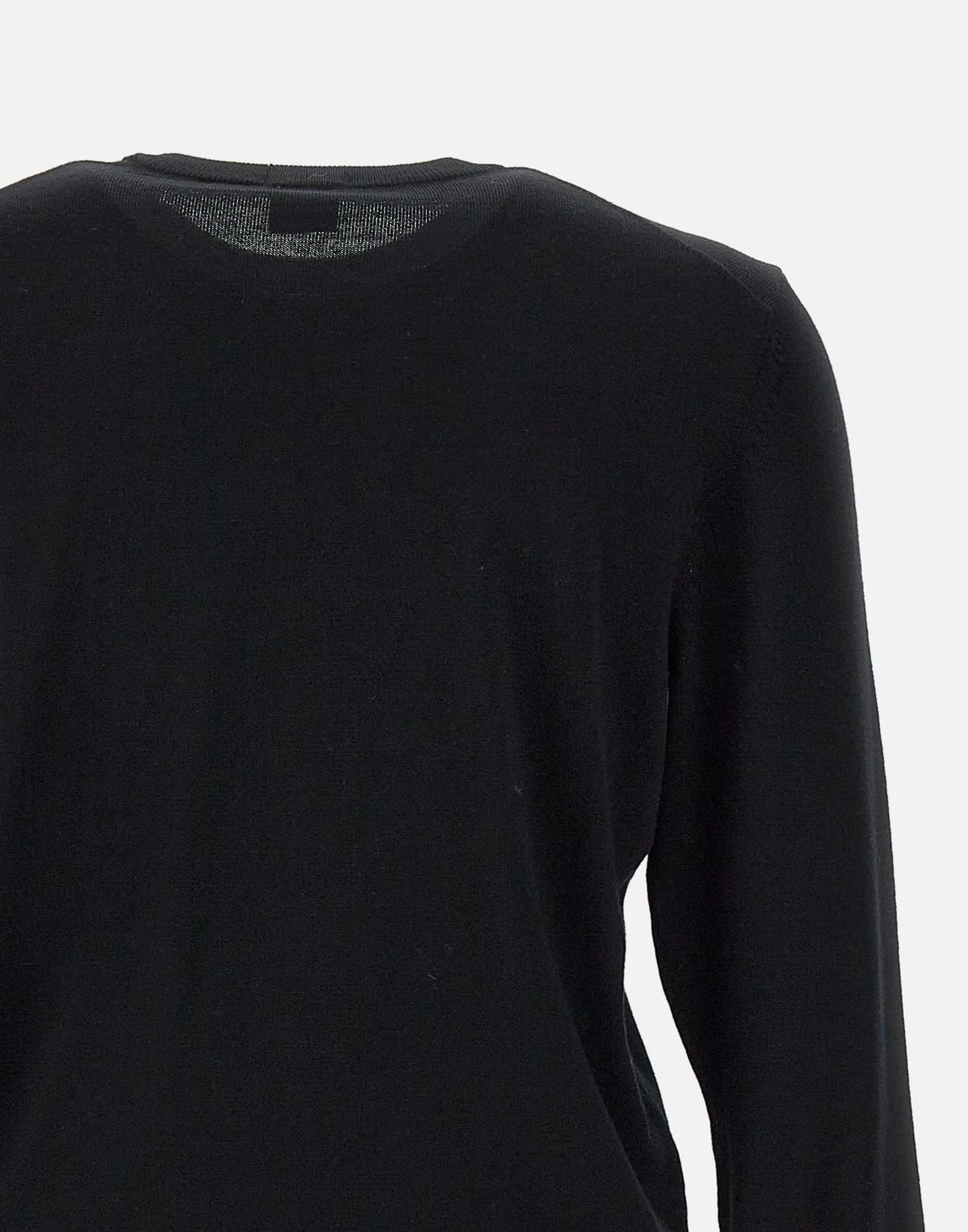 Men's Black Virgin Wool Sweater