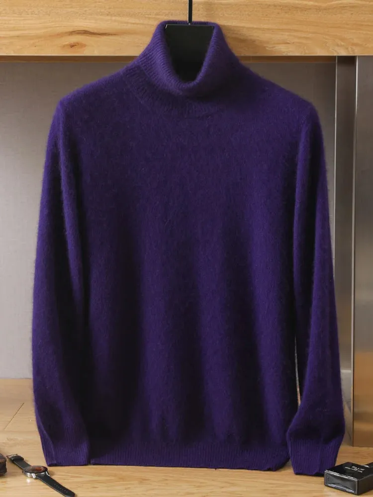 Mens Cashmere Pullover Knitted Winter Sweater