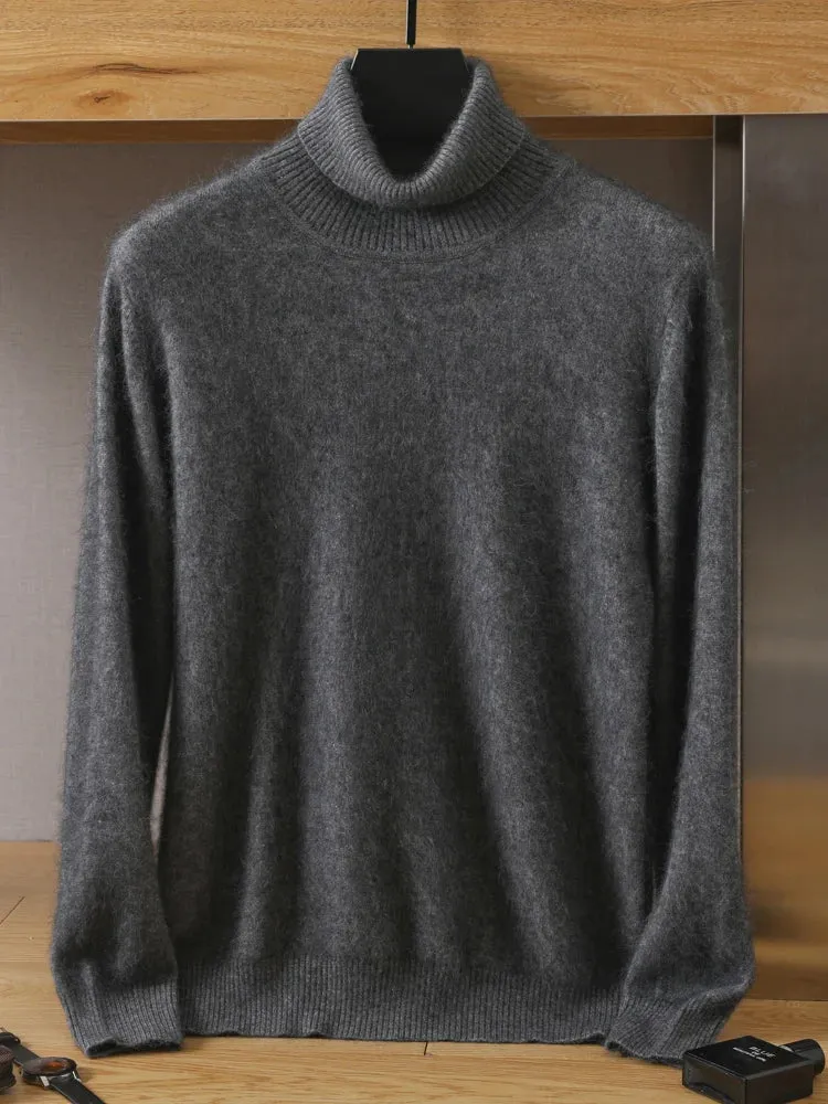 Mens Cashmere Pullover Knitted Winter Sweater