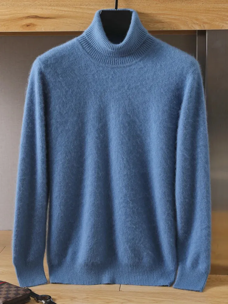 Mens Cashmere Pullover Knitted Winter Sweater