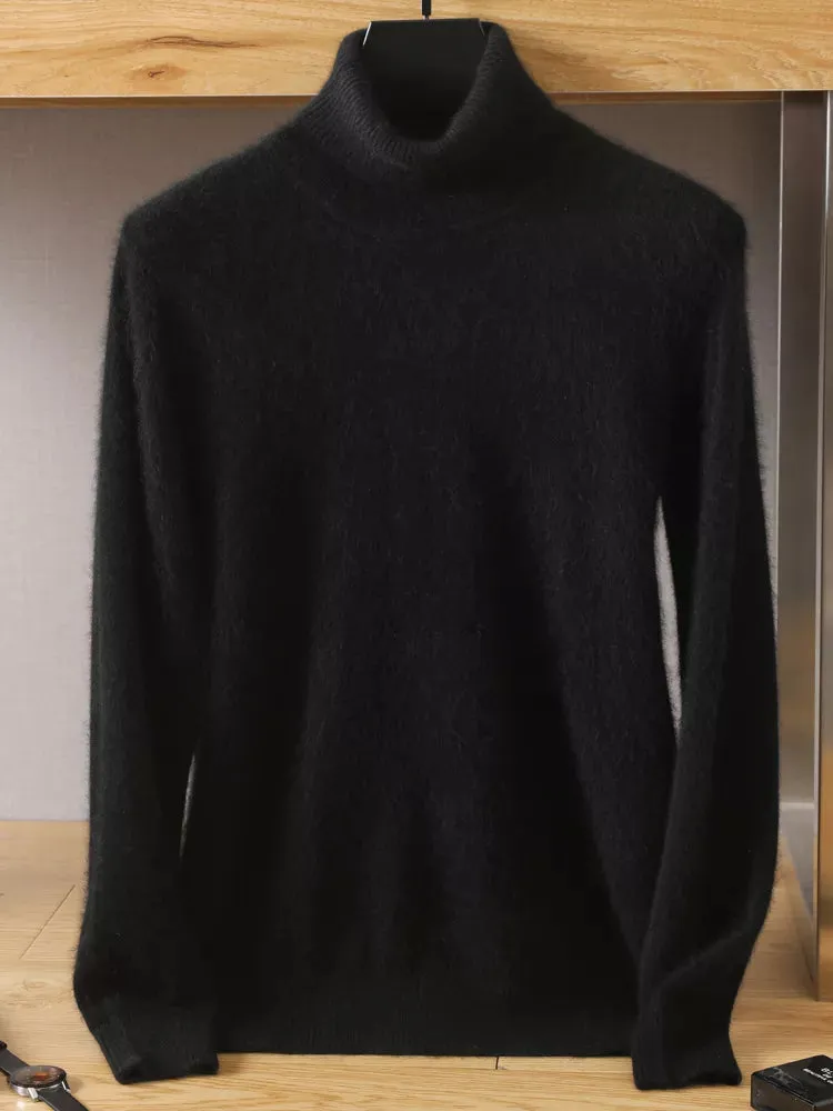 Mens Cashmere Pullover Knitted Winter Sweater