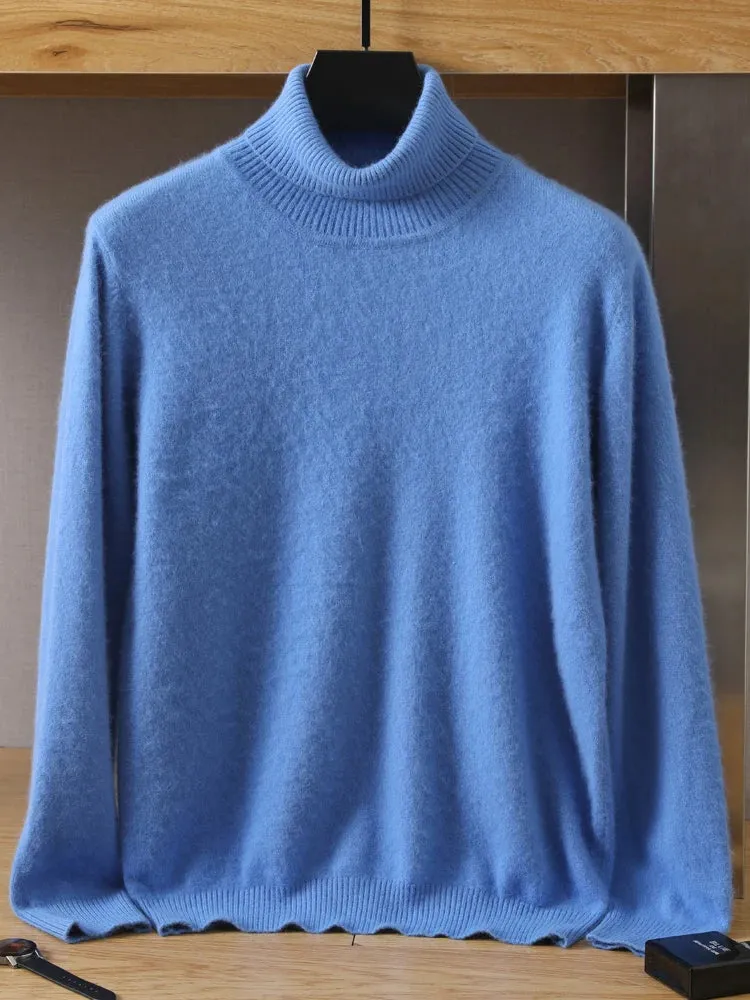 Mens Cashmere Pullover Knitted Winter Sweater