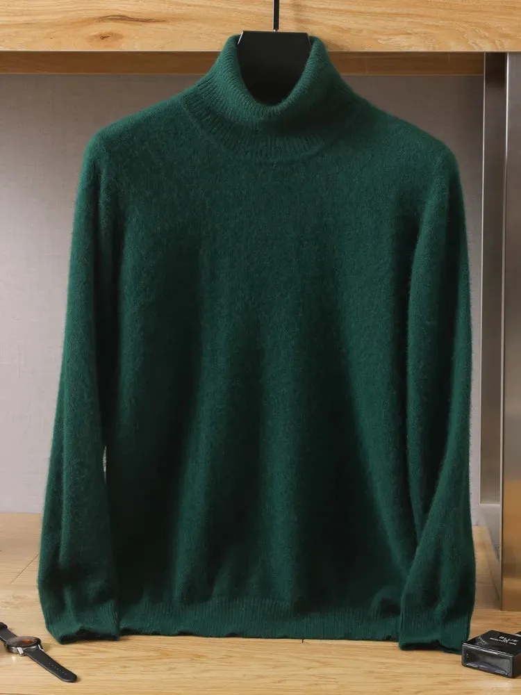 Mens Cashmere Pullover Knitted Winter Sweater